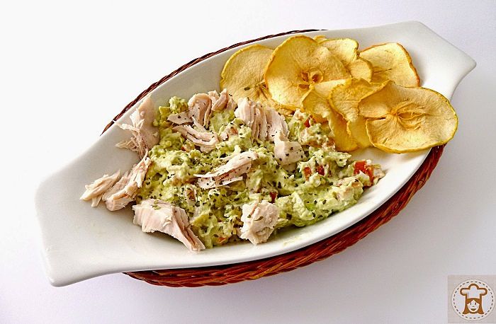 dip de aguacate con pollo