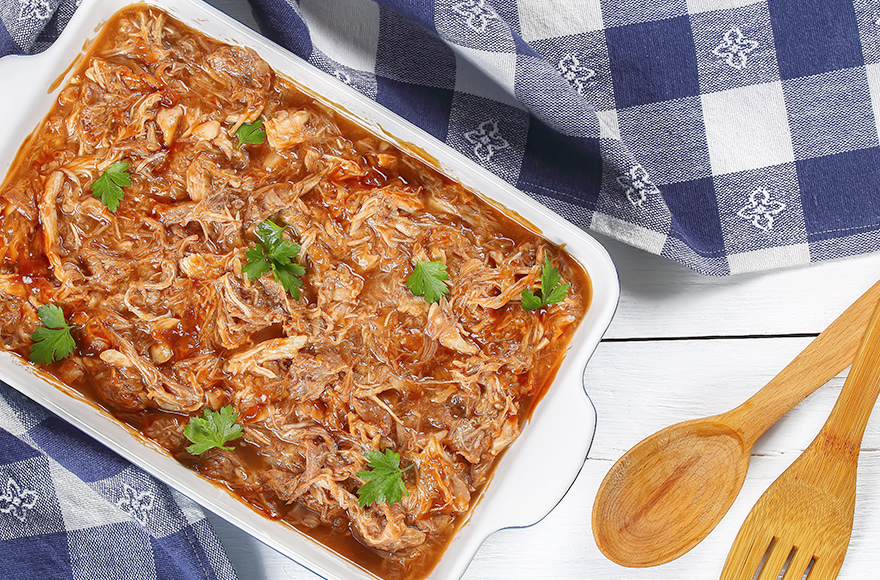 ropa vieja con pollo: de tu cocido al Caribe