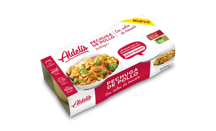 CONSERVA PECHUGA POLLO TOMATE ALDELÍS 2X80g