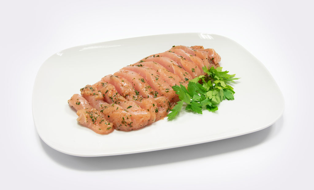 PECHUGA DE POLLO EN MEDALLONES ADOBADA A LAS FINAS HIERBAS Aldelís PECHUGA DE POLLO EN MEDALLONES ADOBADA A LAS FINAS HIERBAS Aldelís
