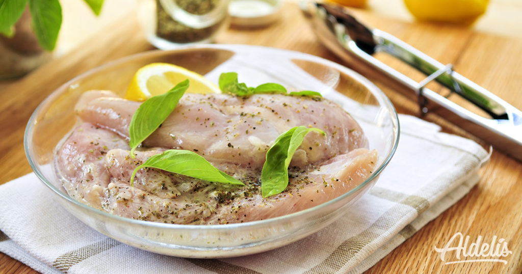 pollo marinado al limón Aldelís