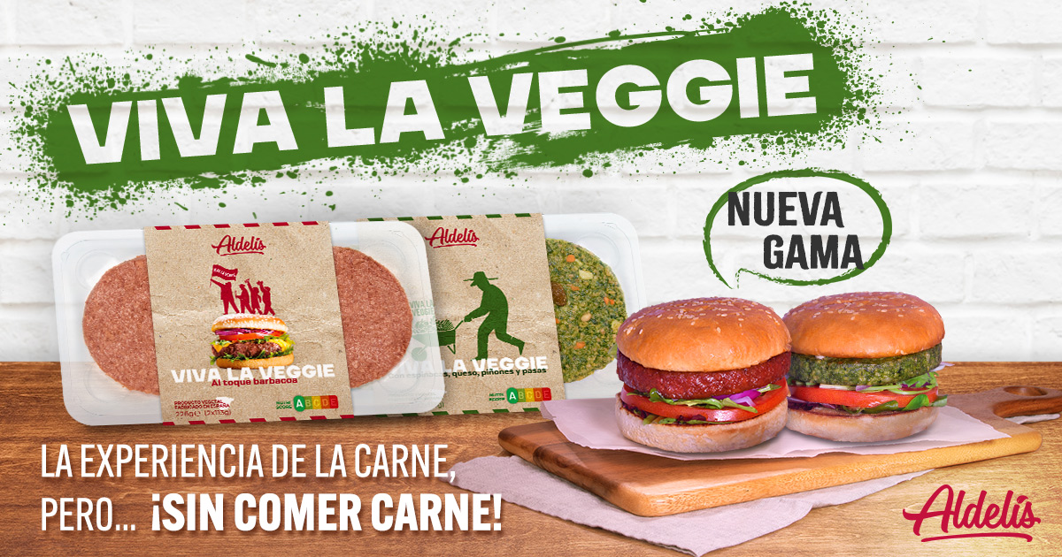 viva la veggie hamburguesas vegetales aldelis