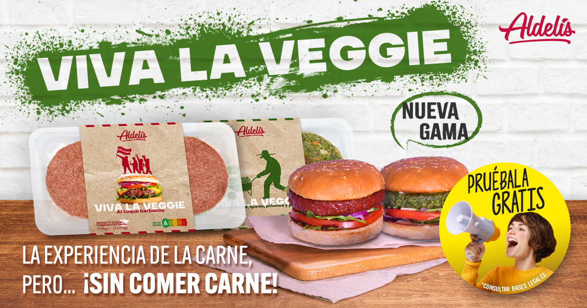 Pruébala gratis: promoción Viva la Veggie Aldelís