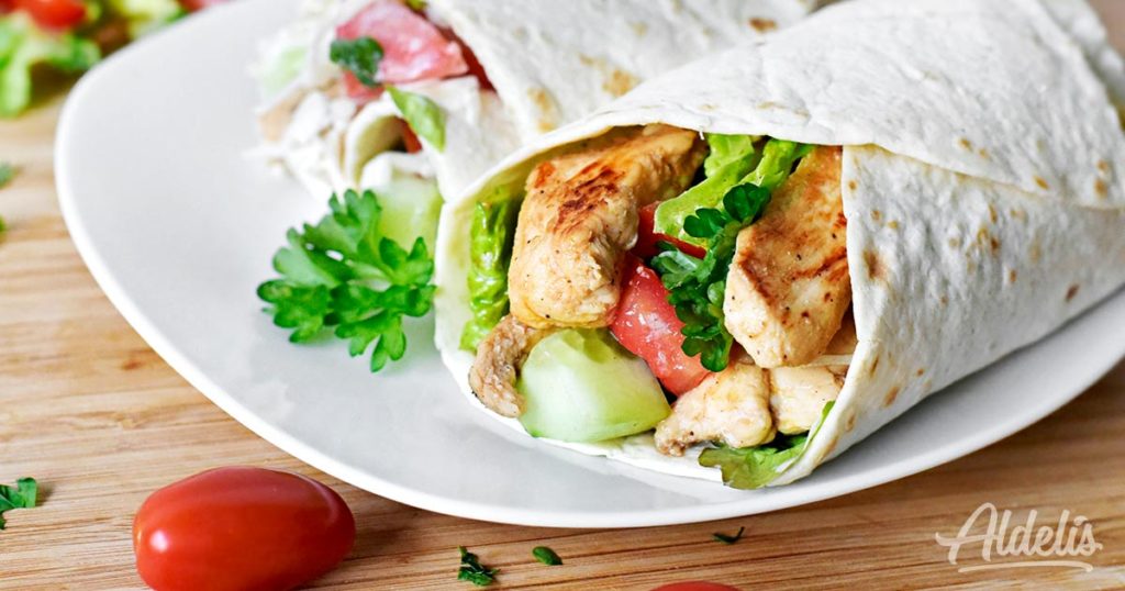 wrap-queso-tomate-pollo-Aldelís