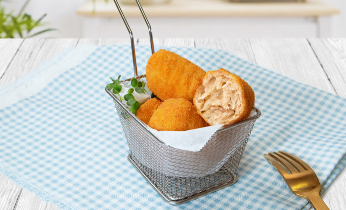 Croquetas de cocido cocinadas