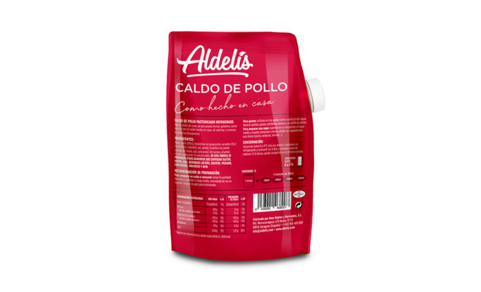 Caldo de Pollo Aldelís trasera
