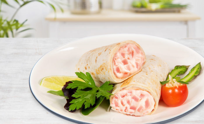 Tortita Jamón de Pavo y Queso Fundido Cocinada
