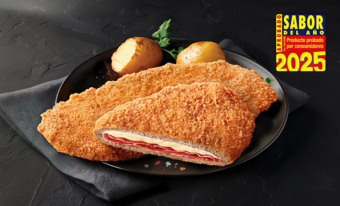 Cachopo Vacuno Jamón Queso Empanado Premiado Sabor Cocinado